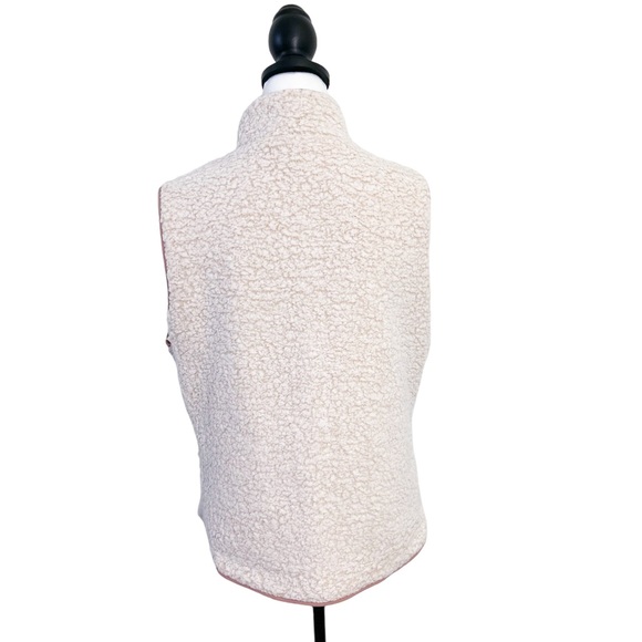 Women's Blush Pink Reversible Vest - Picture 6 of 6